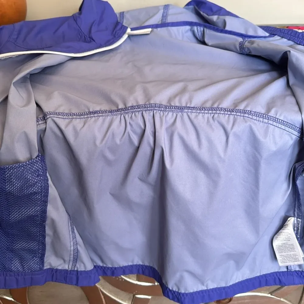 Columbia Jacket Windbreaker sz Large 14/16 Royal Purple